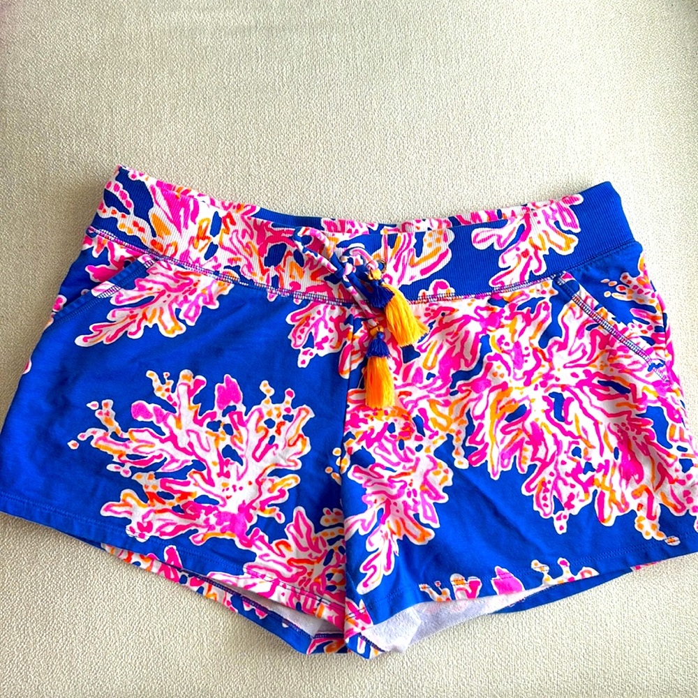 Like New - Lilly Pulitzer Drawstring Shorts (Size L)